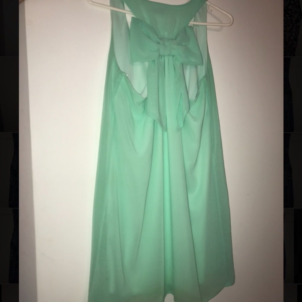Dainty Hooligan Mint Green Bow Dress